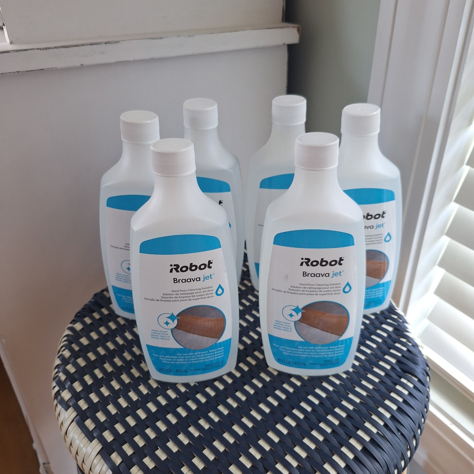 Lot Of 6 iRobot Braava Jet Hard Floor Cleaning Solution Refills 16 Fl Oz NEW