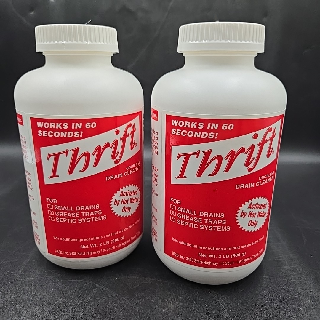 2 Thrift T-200 Alkaline Based Granular Drain Cleaner – 2 Pound (2 lb)