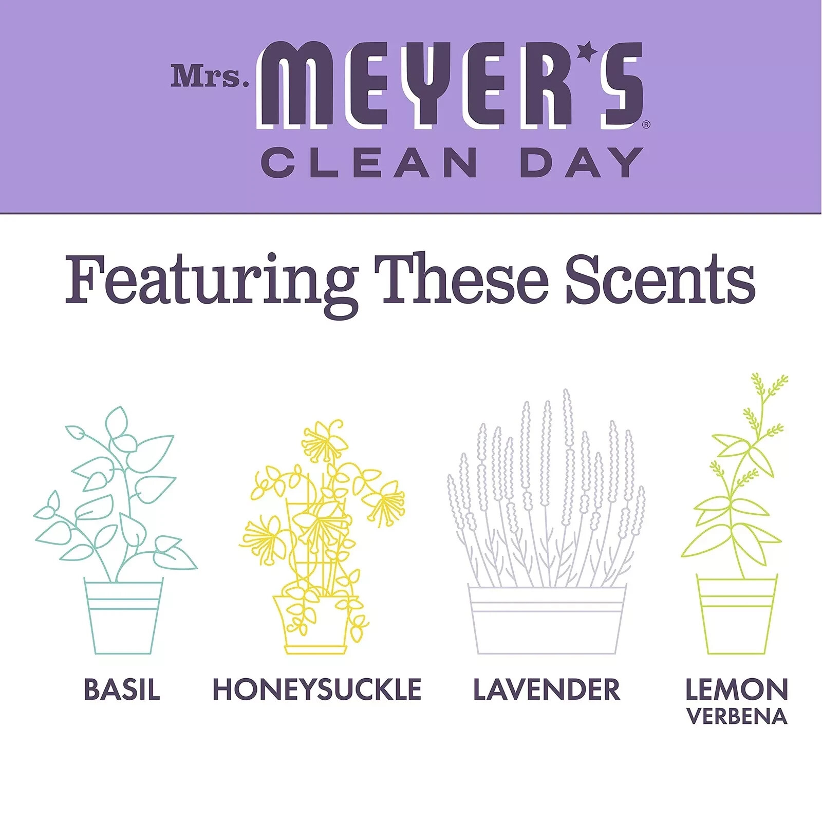 Mrs. Meyers LILAC Scent Multi-Surface Everyday Cleaner 16 Oz. – U Choose Pack