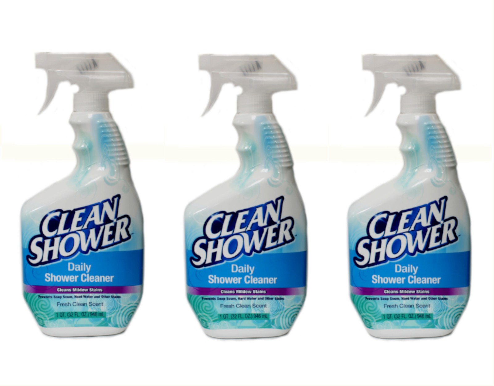 Clean Shower Original Daily Shower Spray, 32oz. – Pack of 3