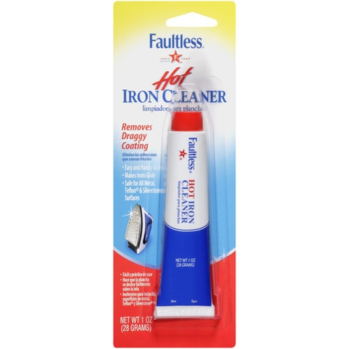 HOT IRON CLEANER clean draggy iron bottom metal sole plate FAULTLESS 1211