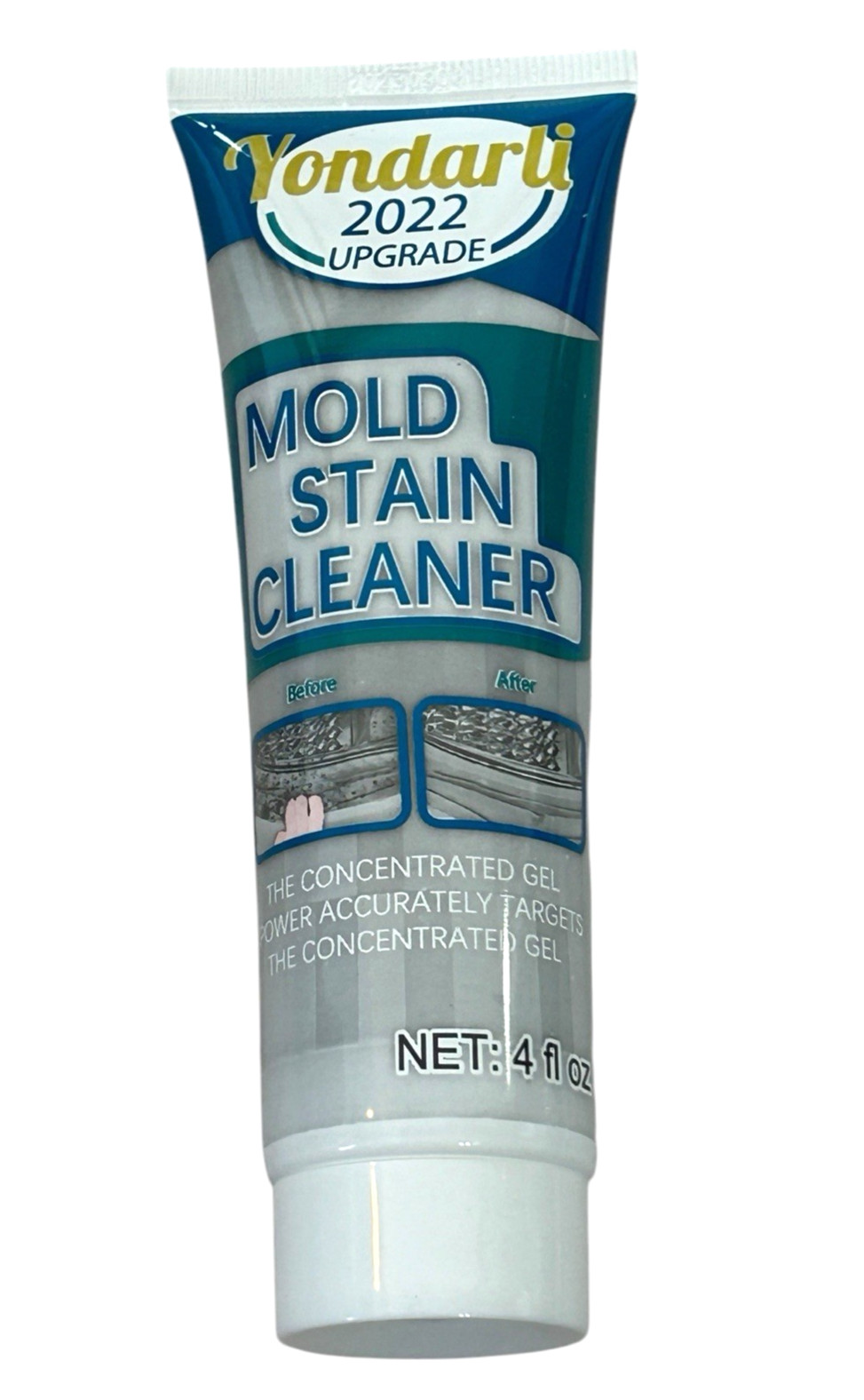 Mold Stain Cleaner, 4oz Gel – for Washing Machines, Tile, etc.