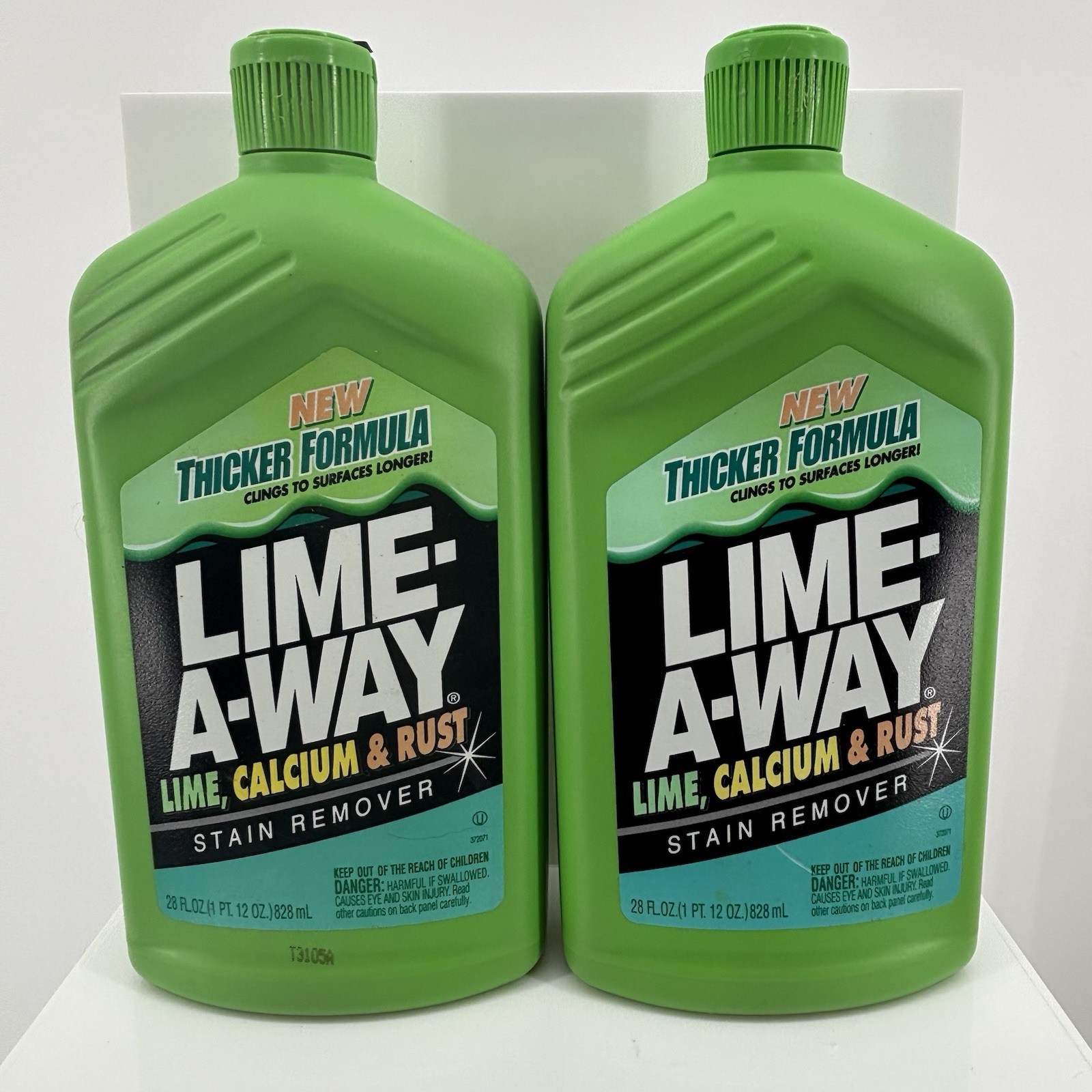 2 Lime-A-Way Lime Away Thick Gel Formula Stain Cleaner 28 oz Each Vintage 2000