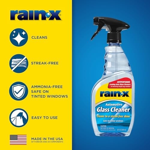 Auto Glass Cleaner Concentrated 23 oz Streak Free Formula Tinted Windows