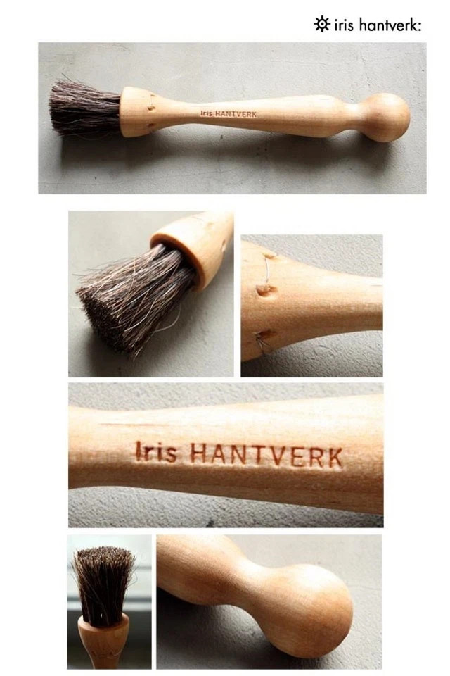 Birch Wood And Horsehair Mushroom Brush