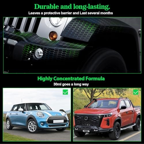 Plastic Restorer, Highly Concentrated Ceramic Coating for Cars, Back to 30ml