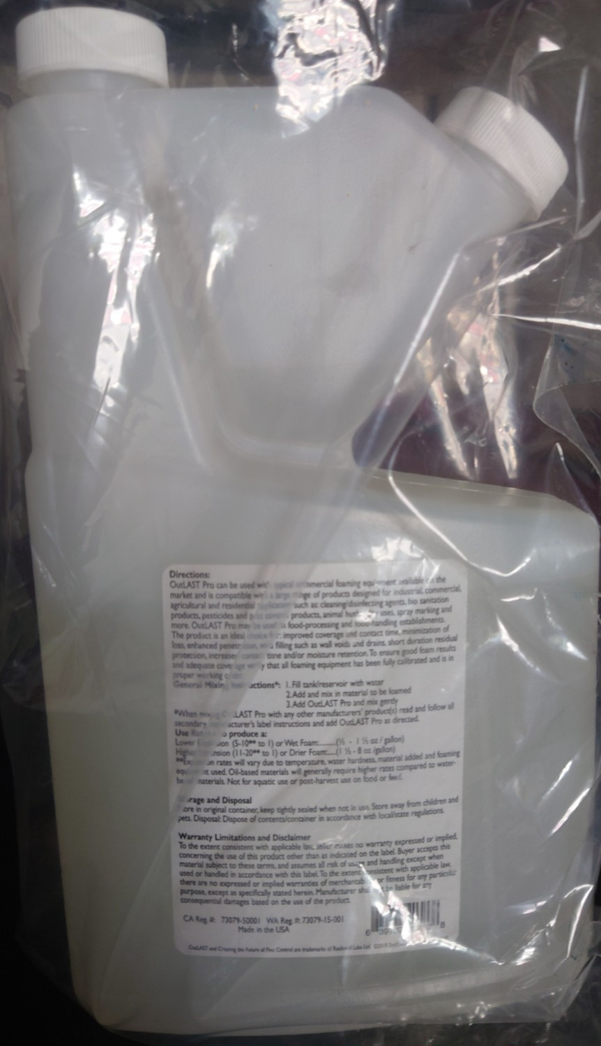 OutLAST Pro Foaming Agent 16oz Herbicide Surfactant Spray Indicator for Weed Kil