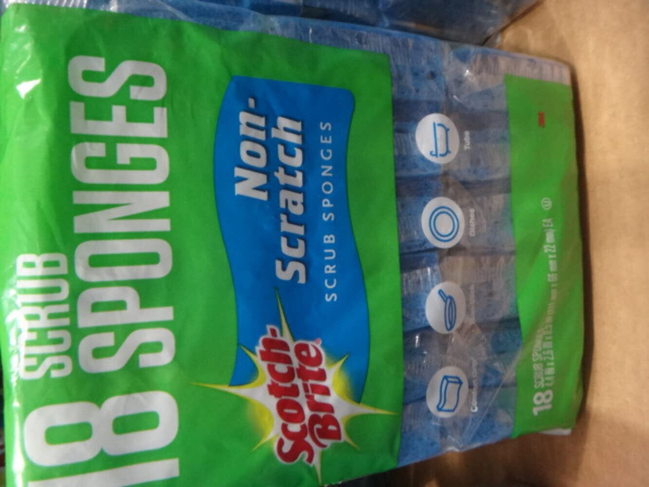 Scotch -Brite Non Scratch Scrub sponges – 21 Pack – Individually Wrapped
