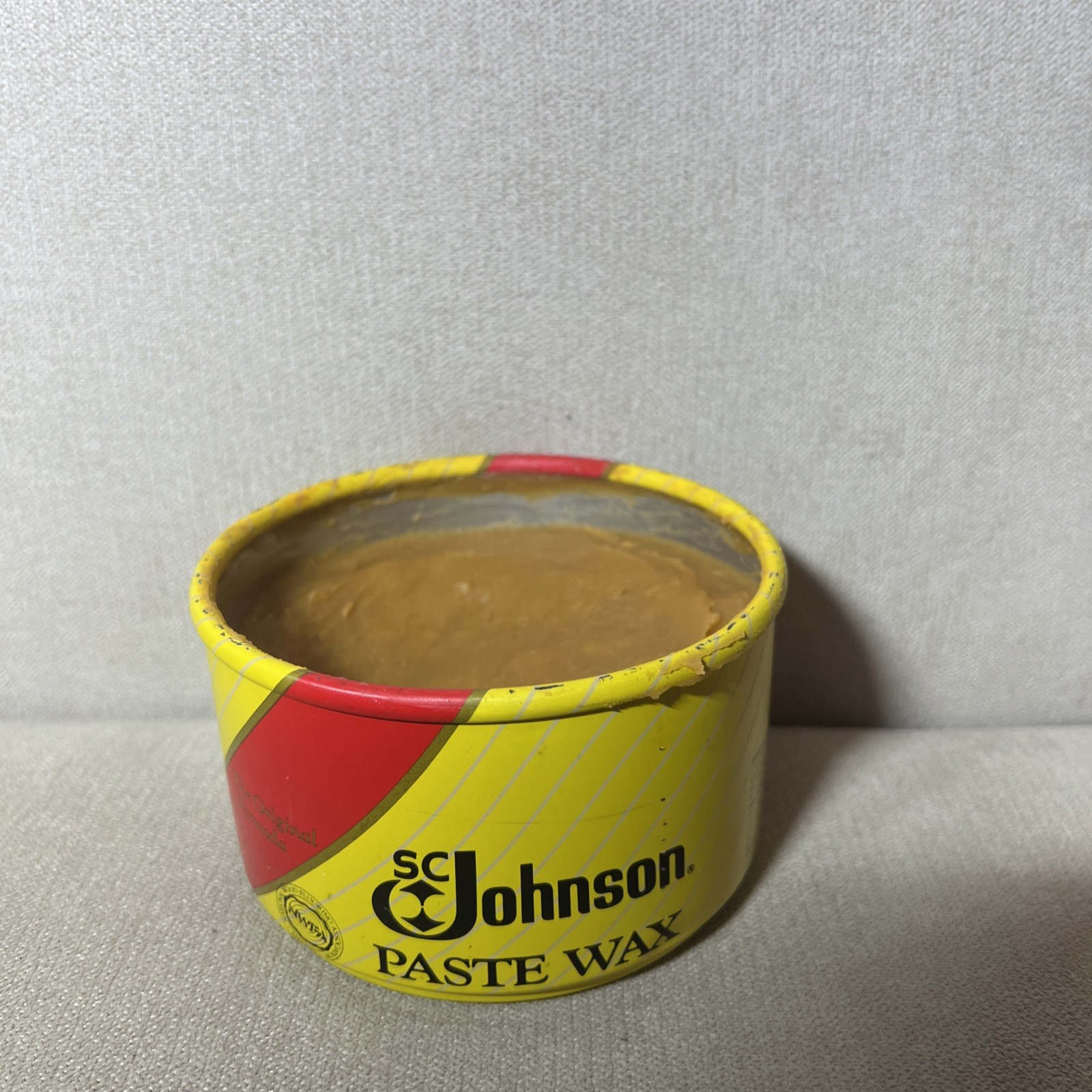 SC Johnson Paste Wax Original Formula Container 1 Lb 80-85% Full