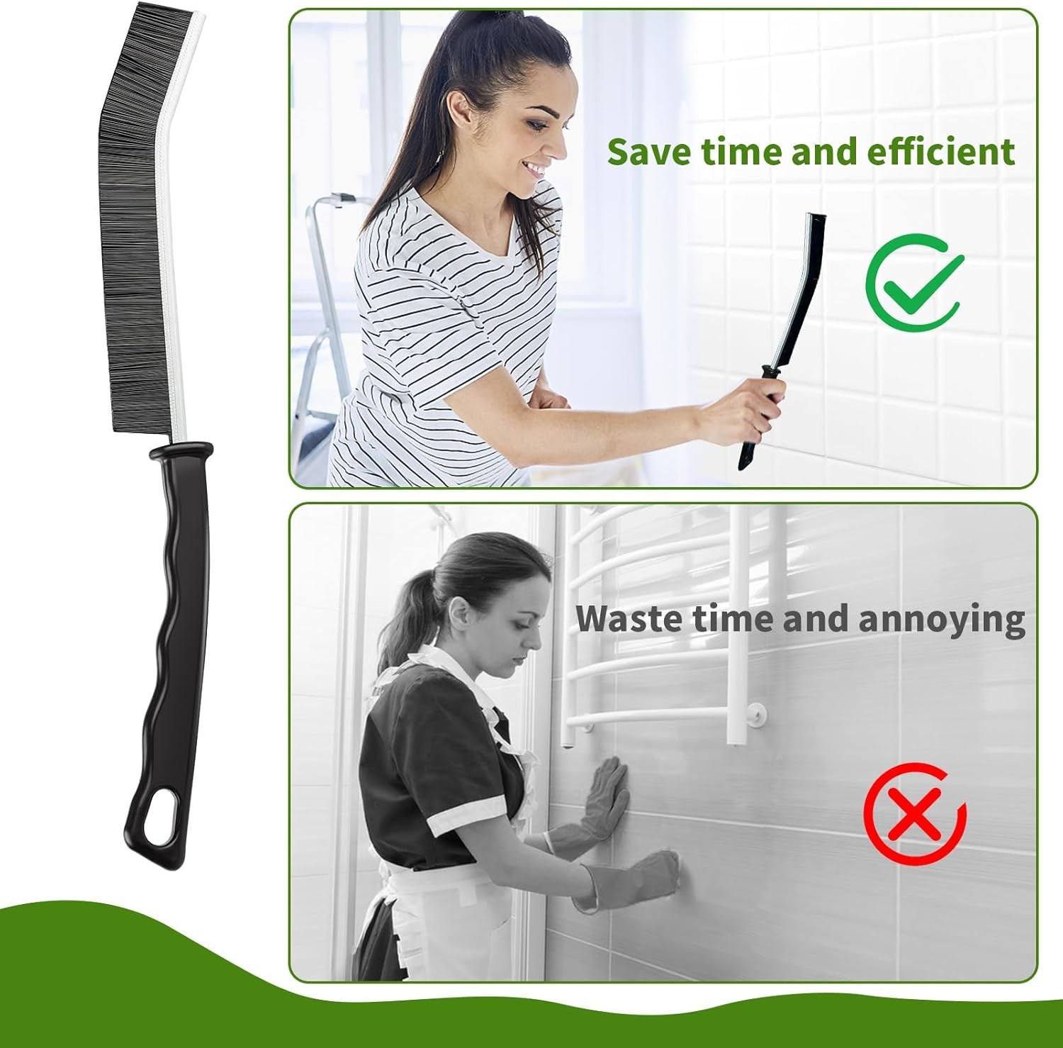 Cleaning Brushes Set 12pcs Hard Bristle Crevice Household