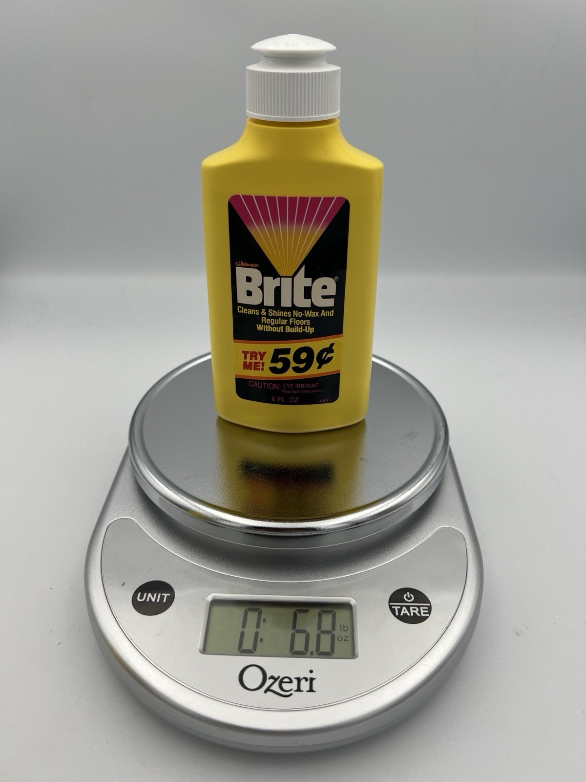 VTG 1982 Johnson Brite Floor Shine Cleaner Discontinued 6 Fl Oz NOS Movie Prop