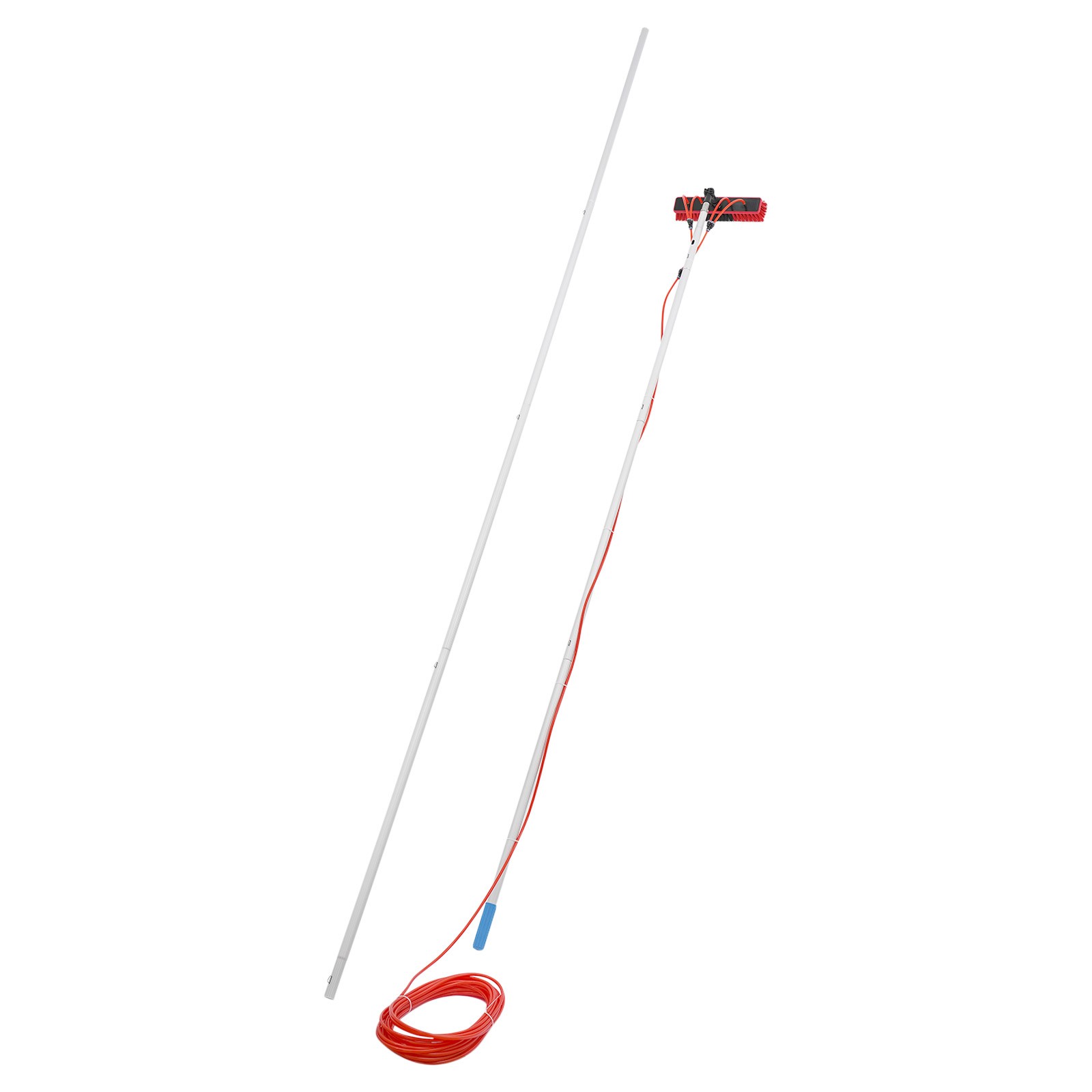 23FT Solar Panel Cleaning Brush Outdoor Window Adjustable Pole Cleaning Kit