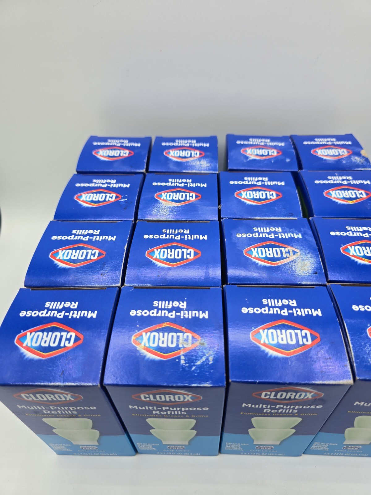 Lot Of 17 Clorox Multi-Purpose Cleaner Refills 2 pack Crisp Lemon New in Box