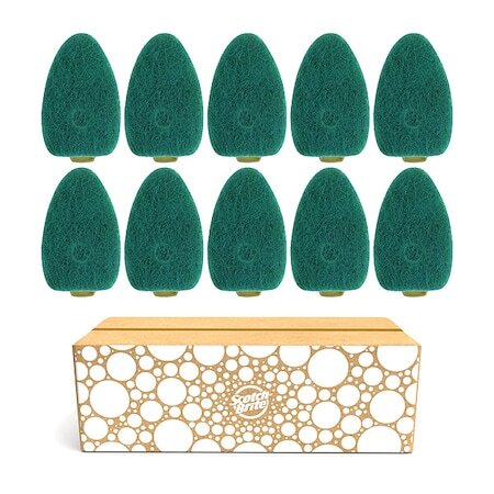 Scotch-Brite 481-10-Sioc Dish Wand Refills,7 1/4 In L,Green,Pk10