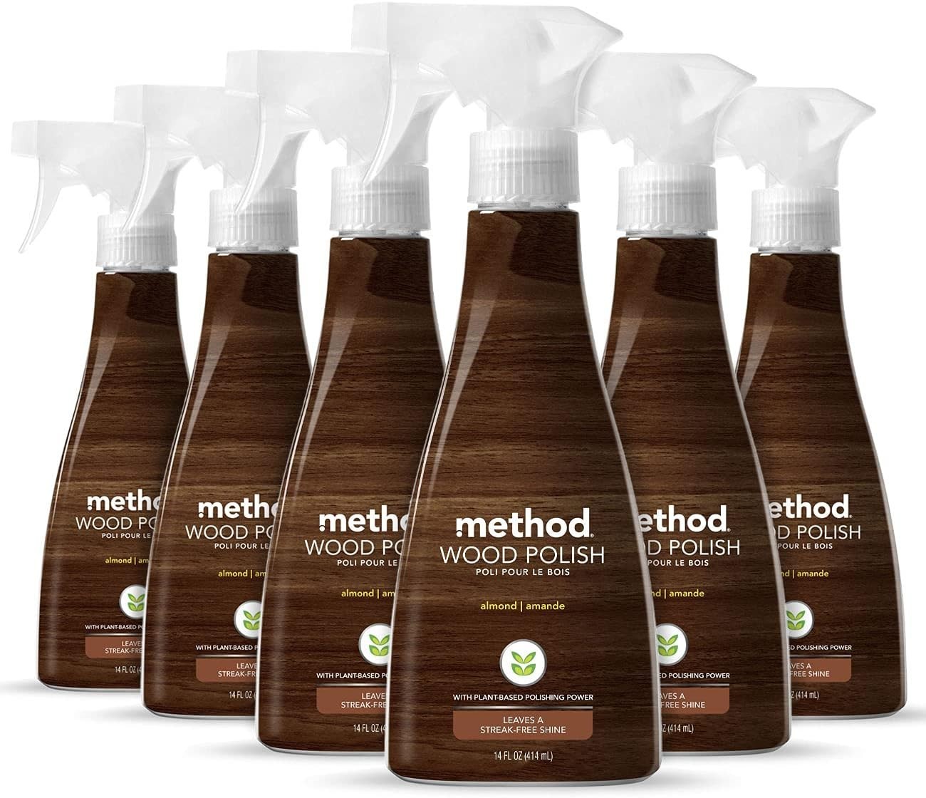 Natural Almond Wood Polish Spray – 14 oz, Sustainable Care for Wood Surfaces