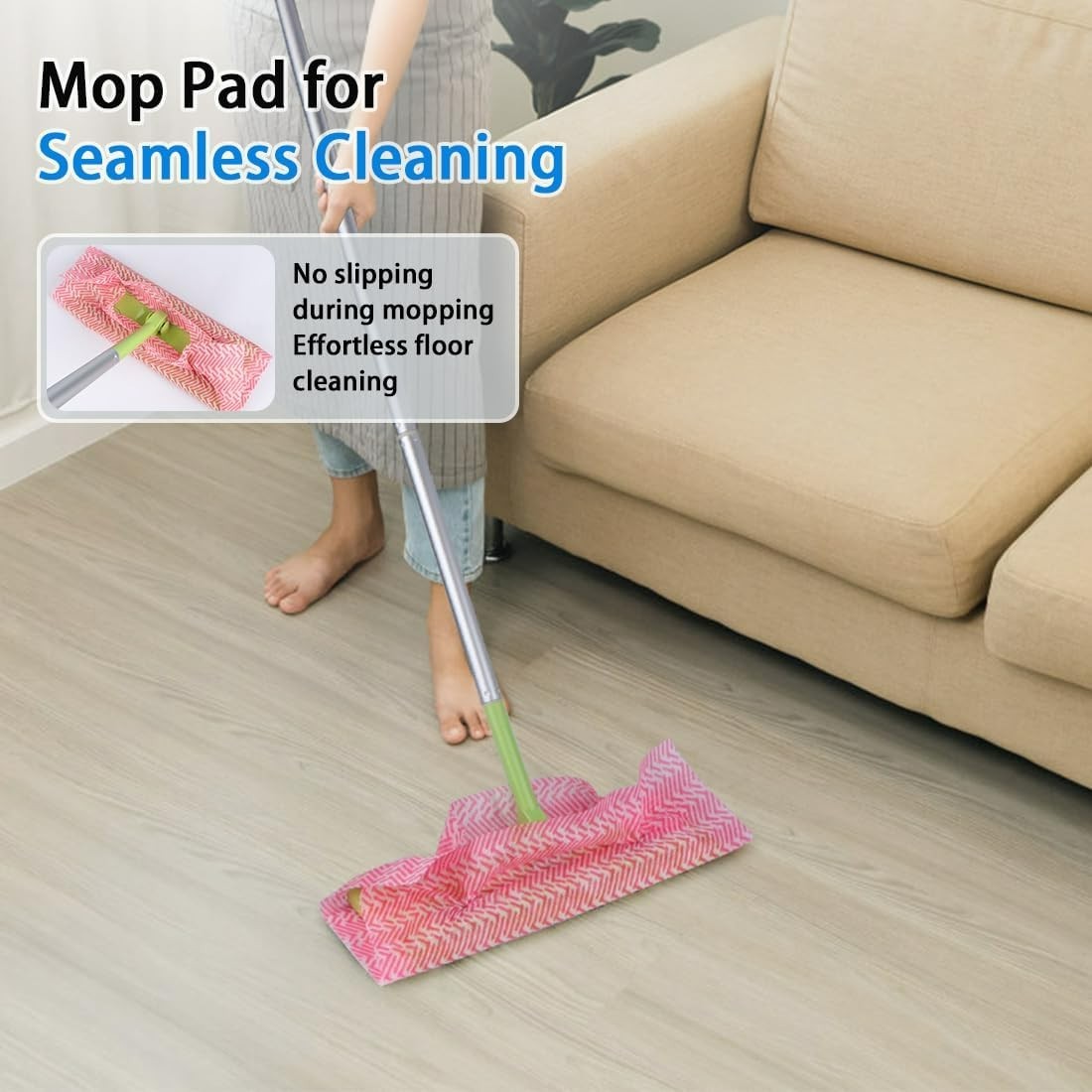 Versatile 12×12 Multi-Purpose Cleaning Wipes, 50pk Lint-Free for Home & Kitchen