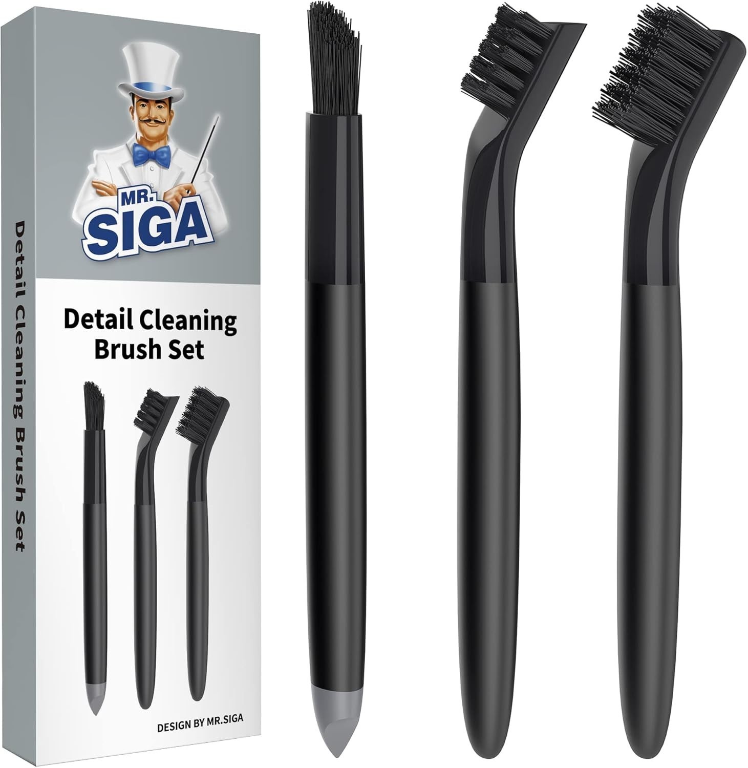 Grout Cleaner Brush Set Detail Cleaning Brush Set Tiles Sinks Drains Grout Brush