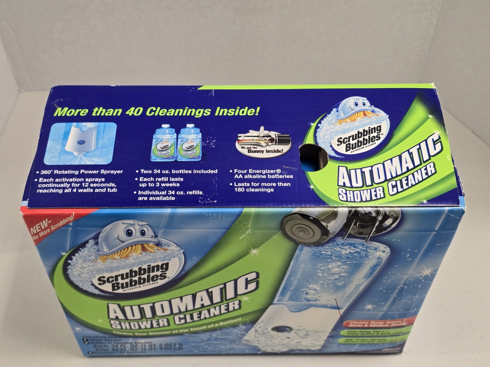 Scrubbing Bubbles Automatic Shower Cleaner Dual Kit w/ 2 Refills *NEW SEALED*