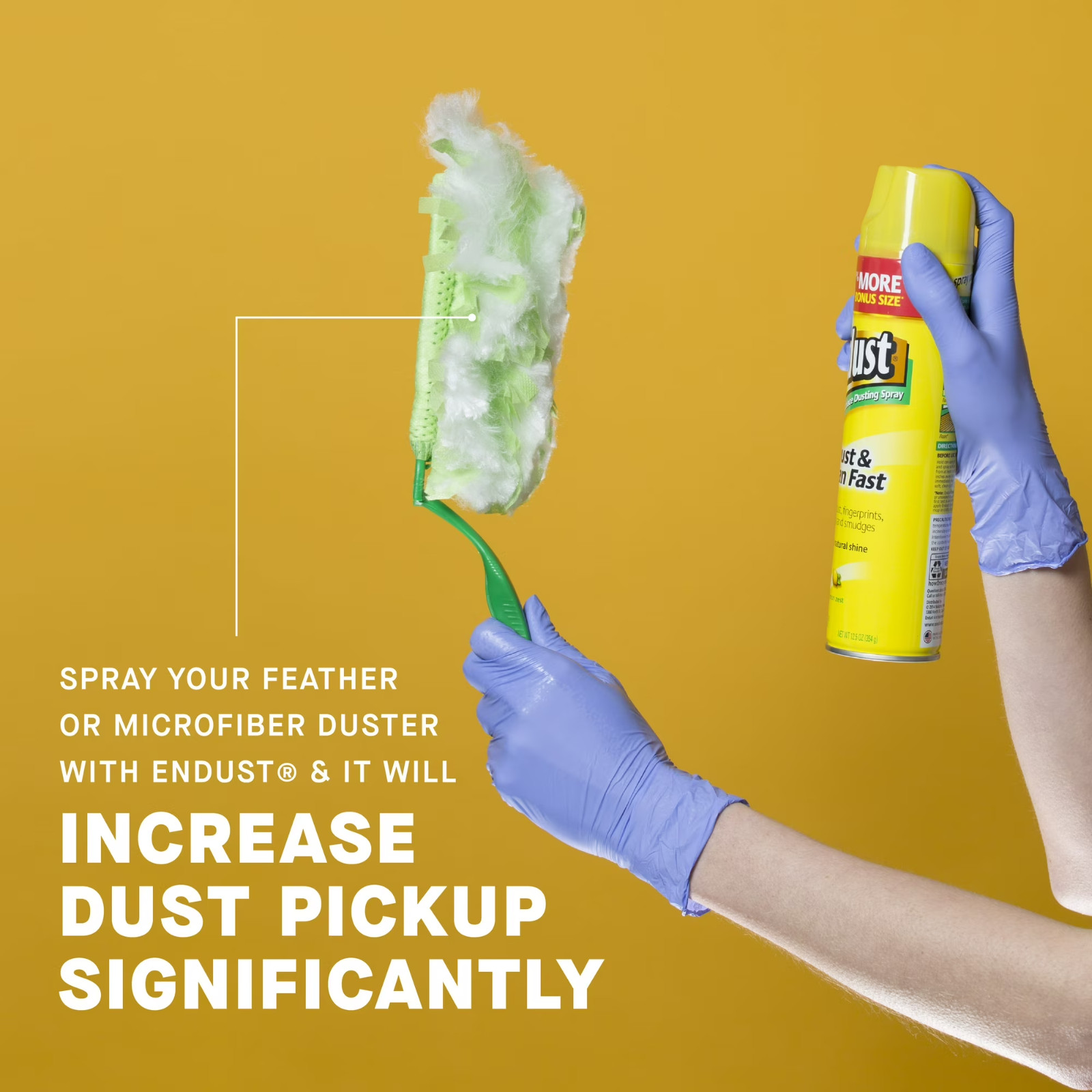 Endust Multi-Surface Dusting and Cleaning Spray, Lemon Zest, Aerosol, 12.5 oz.