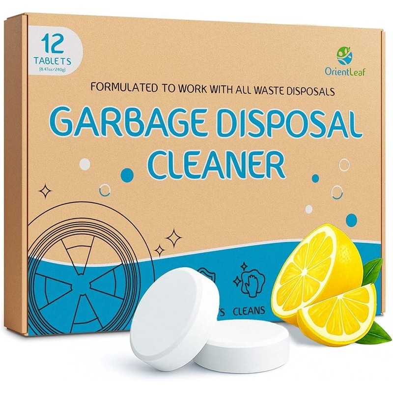 Garbage Disposal Cleaning Tablets 20g Citrus Deodorizer Fresh Odor Eliminator US