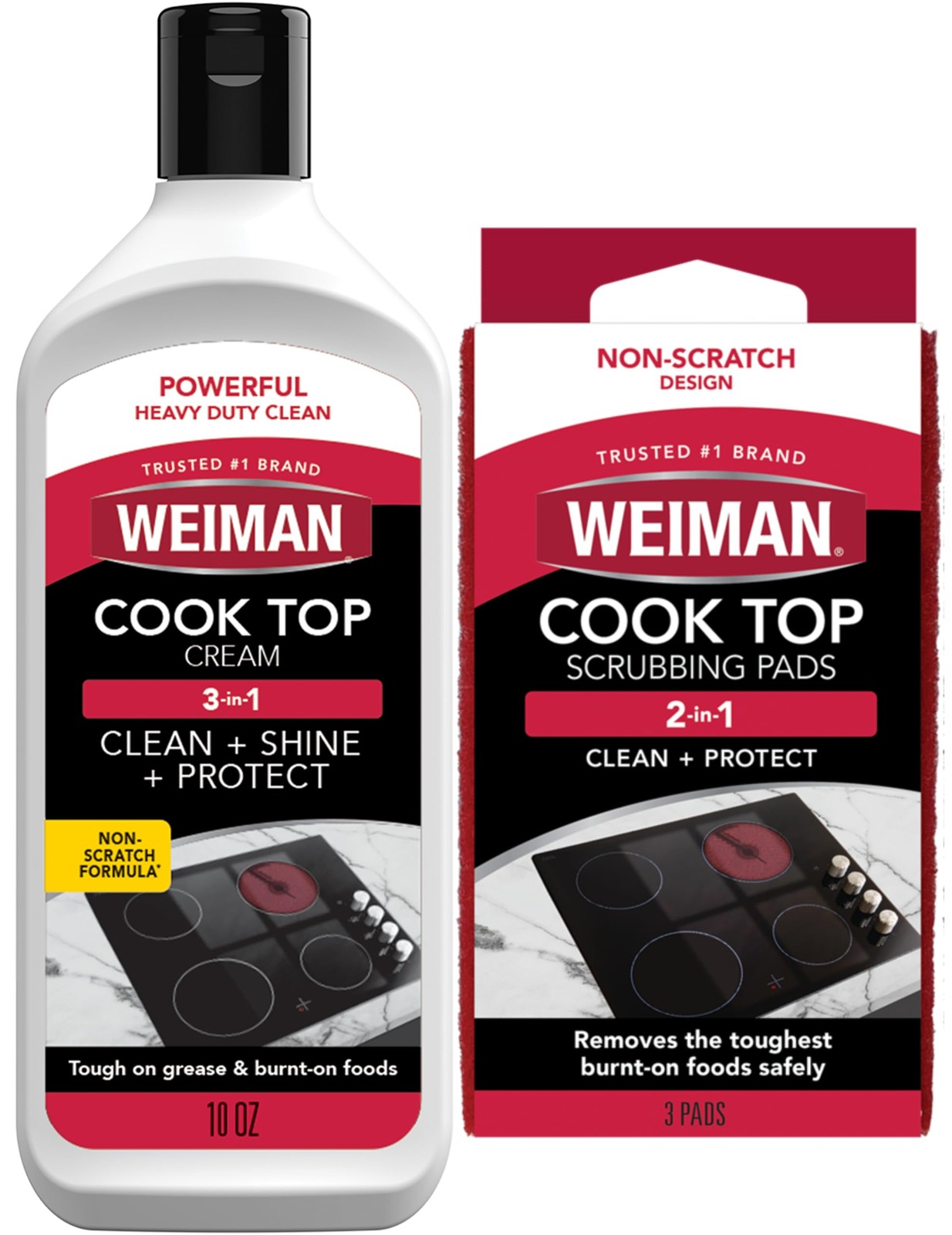 Ceramic and Glass Cooktop Cleaner – Heavy Duty Cleaner and Polish (10 Ounce Bott