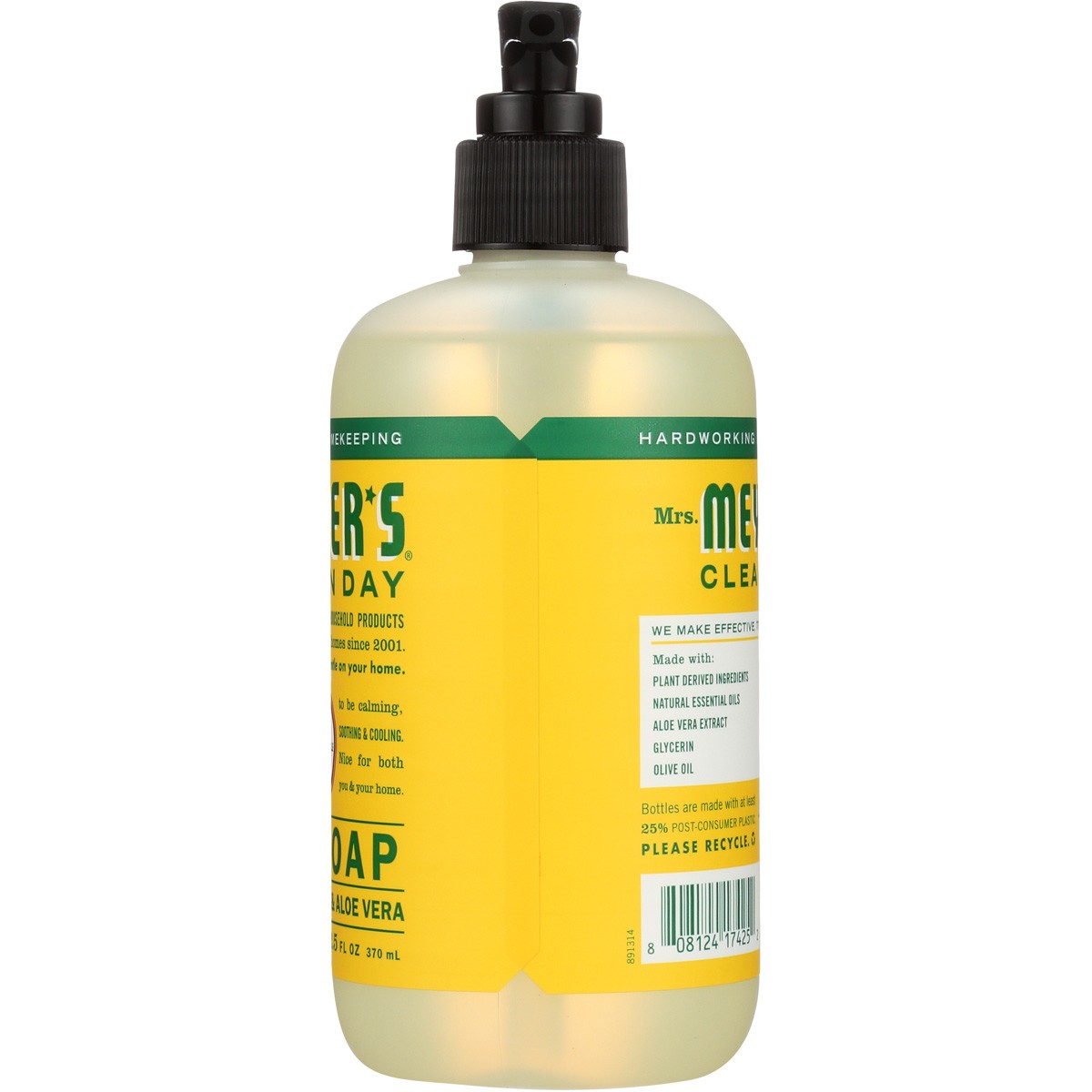 Mrs. Meyers Honeysuckle Scent Liquid Hand Soap 12.5 Fluid Ounce Oz 6 Pack