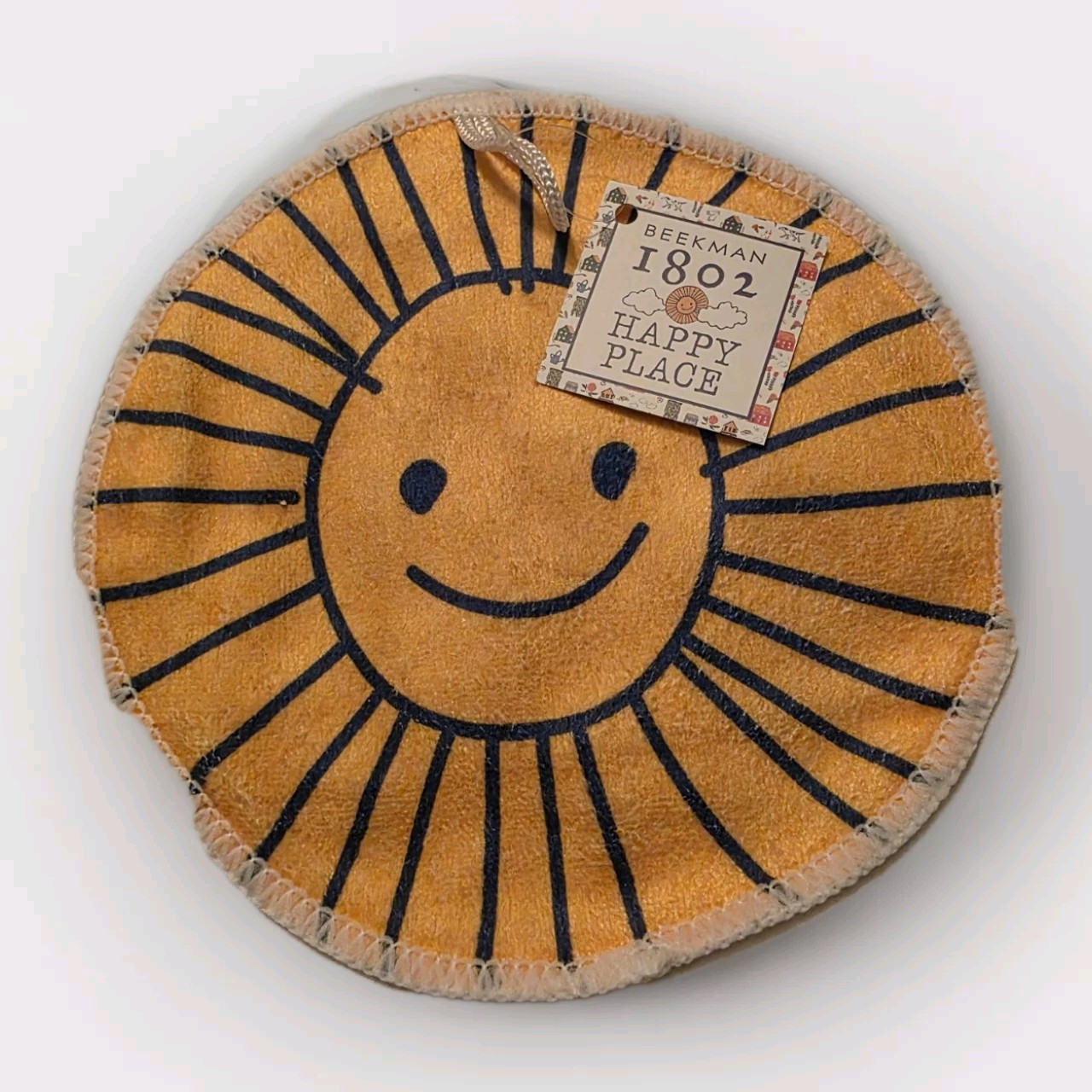 Lot Of 8 NWT Beekman 1802 Happy Place Face Microfiber Cleaning Mitt Sun 7.5″