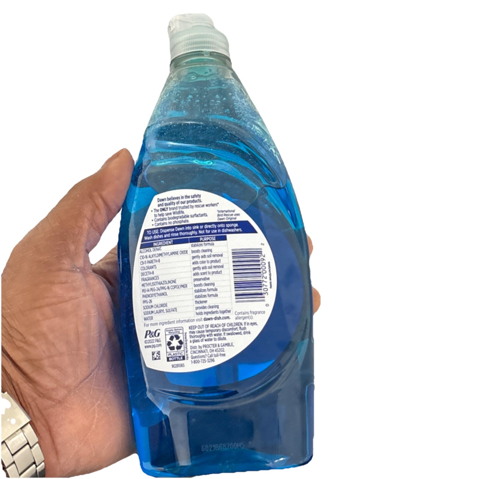 Dawn Ultra Dishwashing Liquid 21.6 fl oz Fresh Scent Removes Grease Recyclable