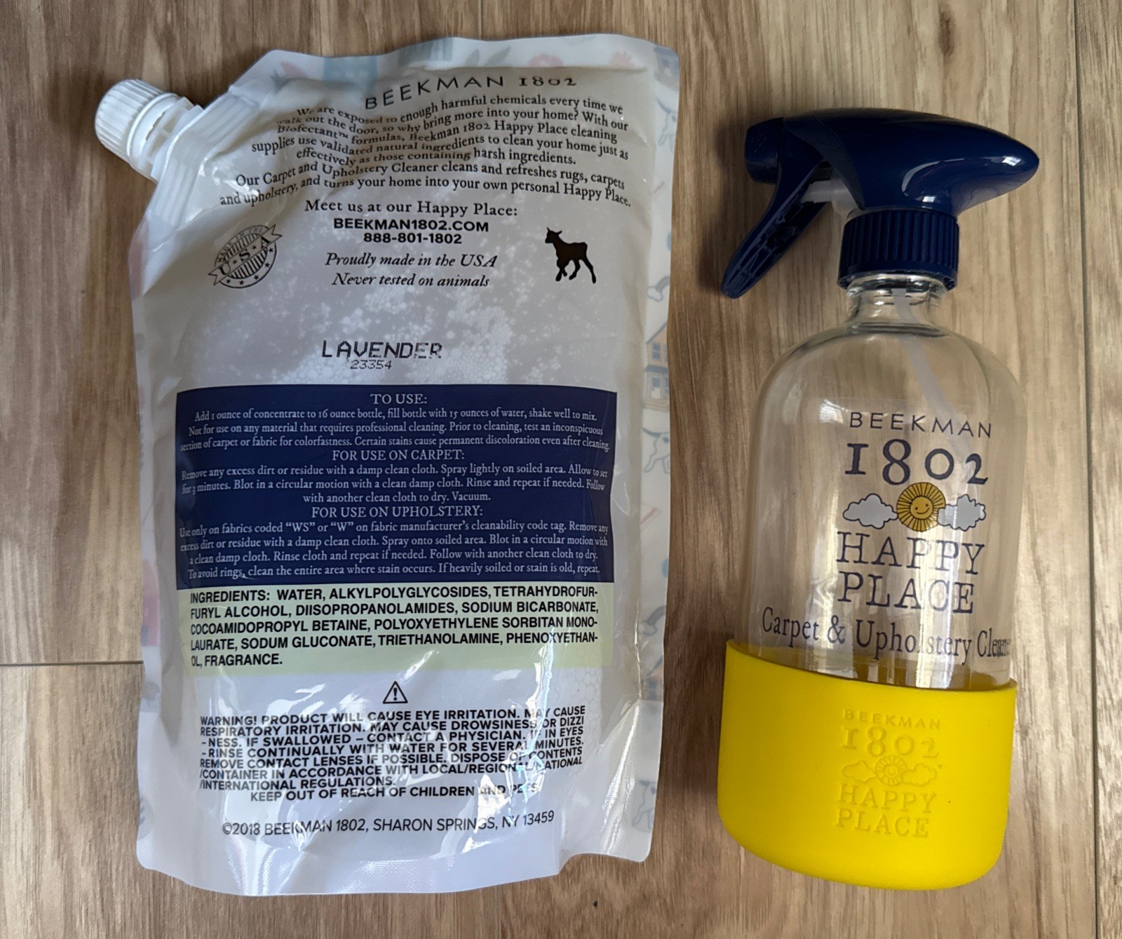 Beekman 1802 Happy Place 32oz Concentrate Carpet & Upholstery Cleaner Lavender