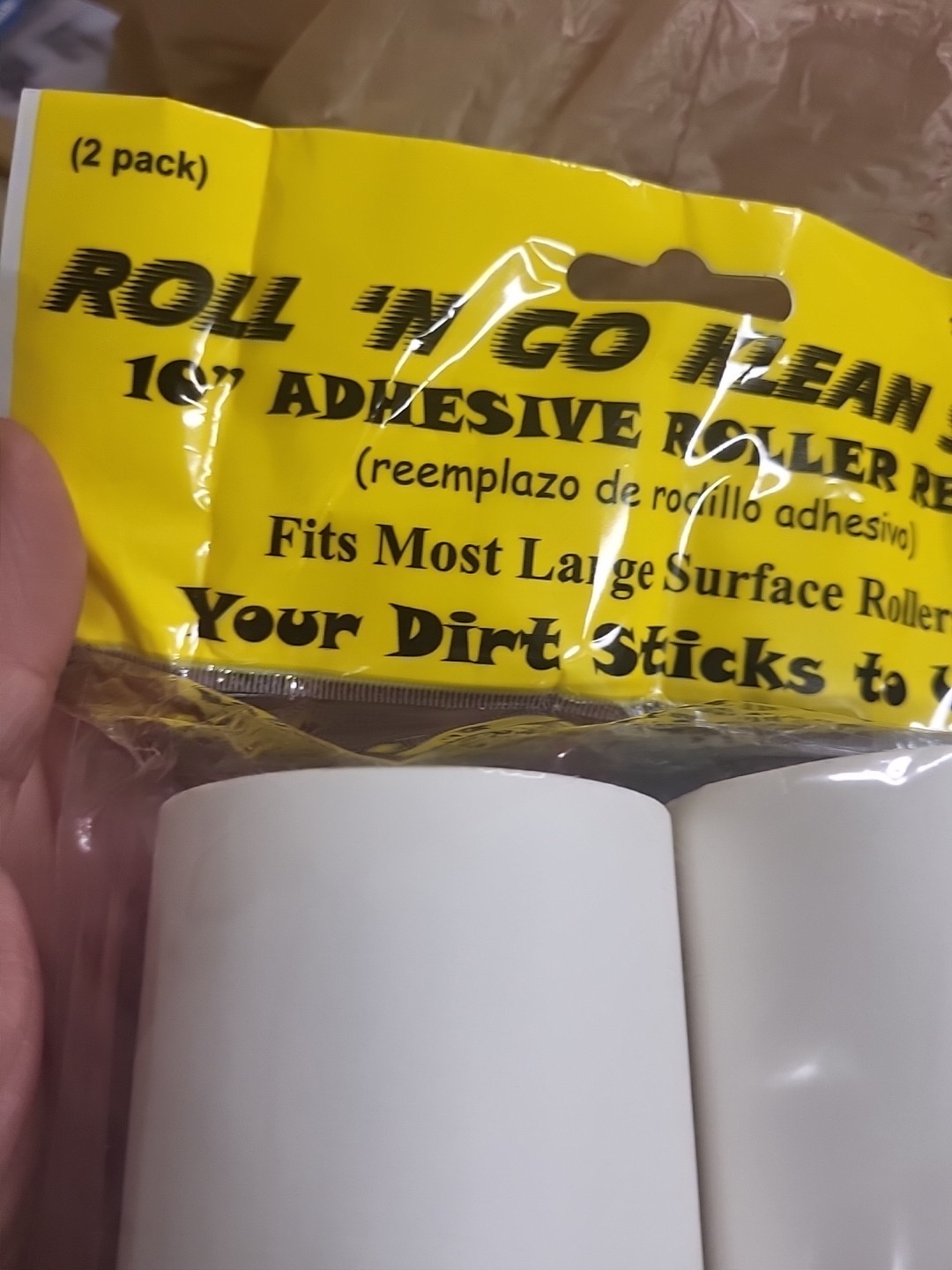 1 Pack of 2 Roll N Go Adhesive Replacement Rollers 10″ 530181 Free shipping New