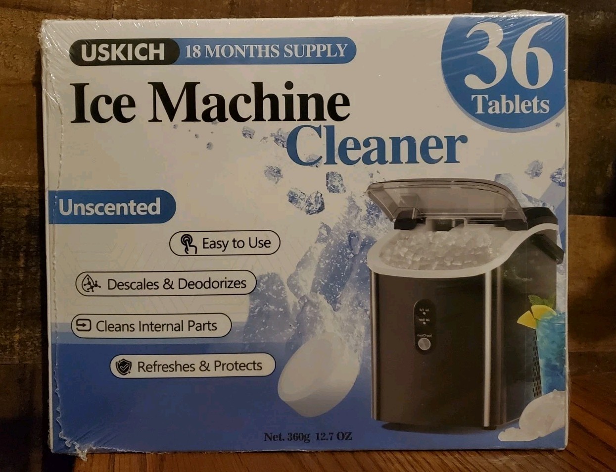 Ice Machine Cleaner Descaler Gentle Household Cleaner Ice Maker 36 TABLETS NEW!