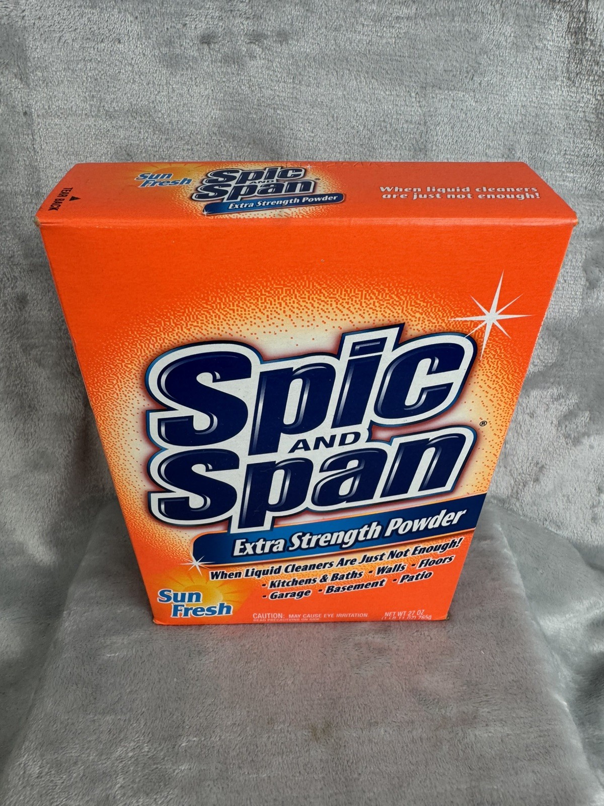 NEW Spic and Span Extra Strength Powder SUN FRESH 27 oz 2013 READ