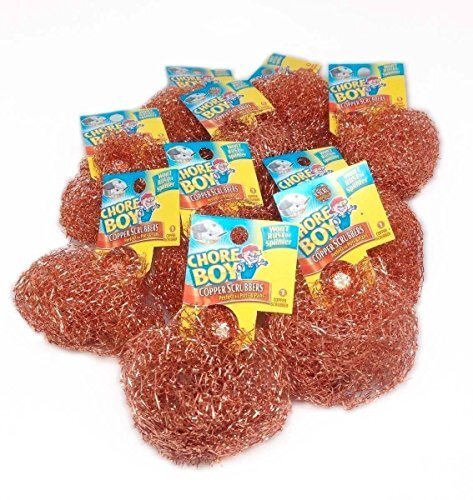 10 Chore Boy Copper Scrubber Scouring Pad 100% Pure Copper New Steel Wool by