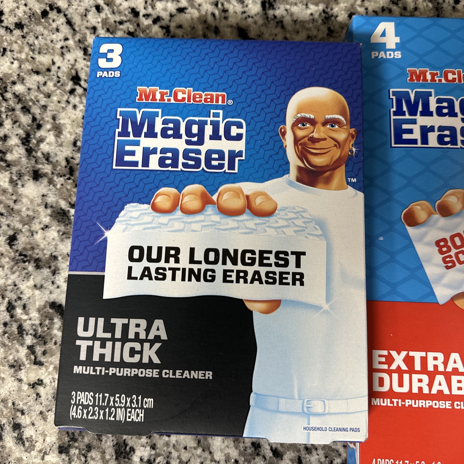 2-Piece Set-Mr. Clean-MAGIC ERASER-Ultra Thick & Extra Durable