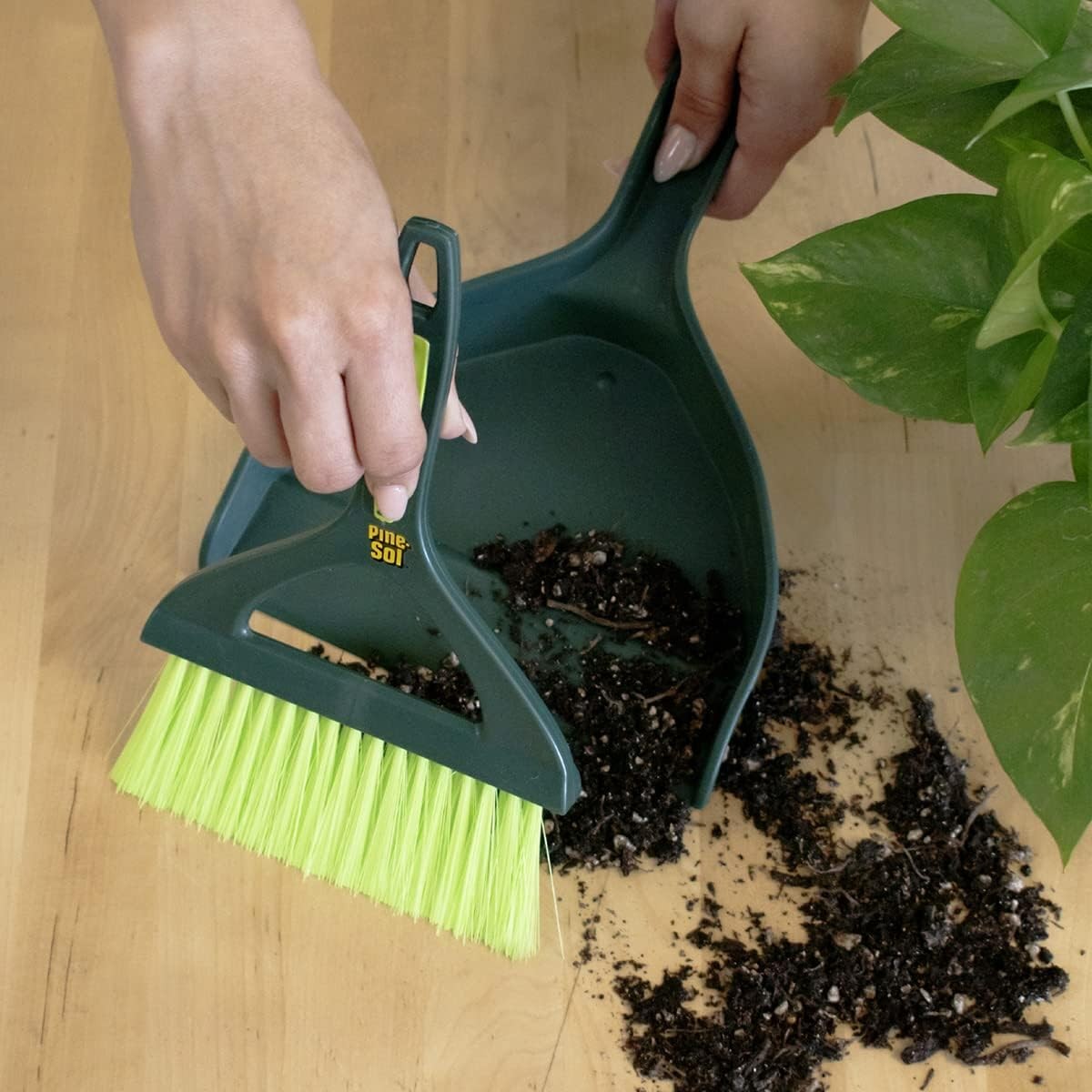 Mini Dustpan and Brush Set | Nesting Snap-On Design | Portable,