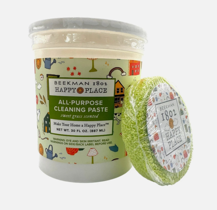 Beekman 1802 NEW All-Purpose Cleaning Paste, 30oz Tub, Sweet Grass Scent