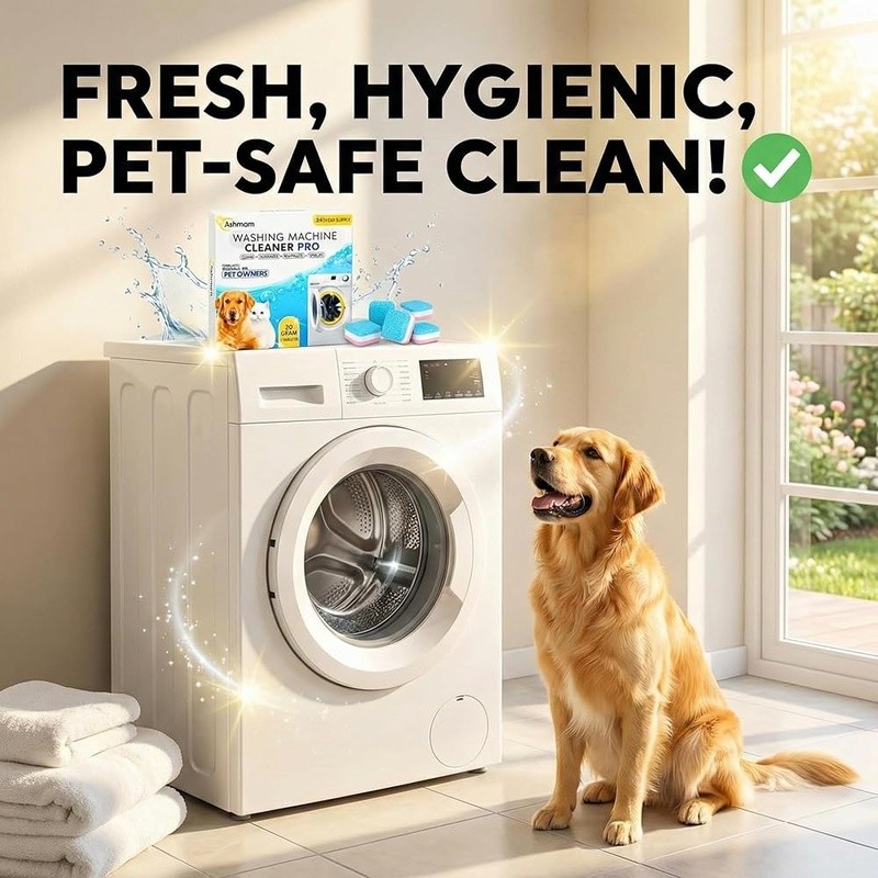 Washing Machine Cleaner Tablets 24 Count Odor Remover Fast Dissolving HE Safe US