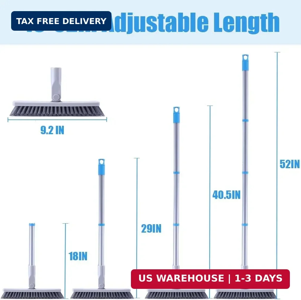 YONILL Grout Brush with Long Handle – Heavy Duty Grout Cleaner Brushes for Tile