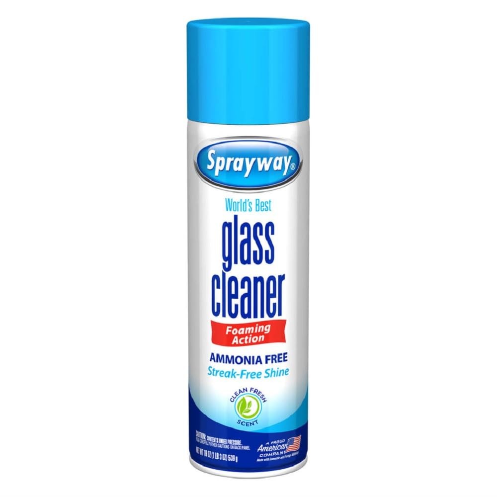 Sprayway Glass Cleaner Aerosol Spray, 19 oz 19 Ounce (Pack of 1), _