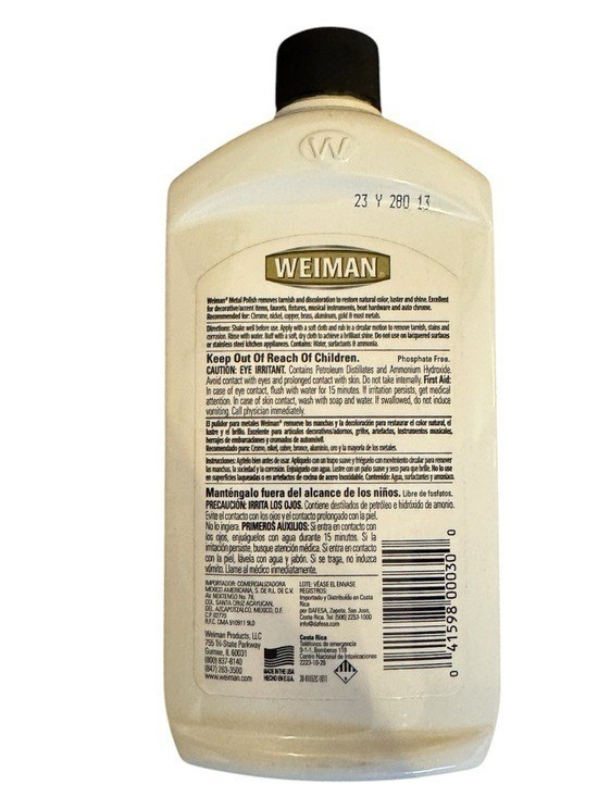 Weiman Metal Polish 16 fl oz