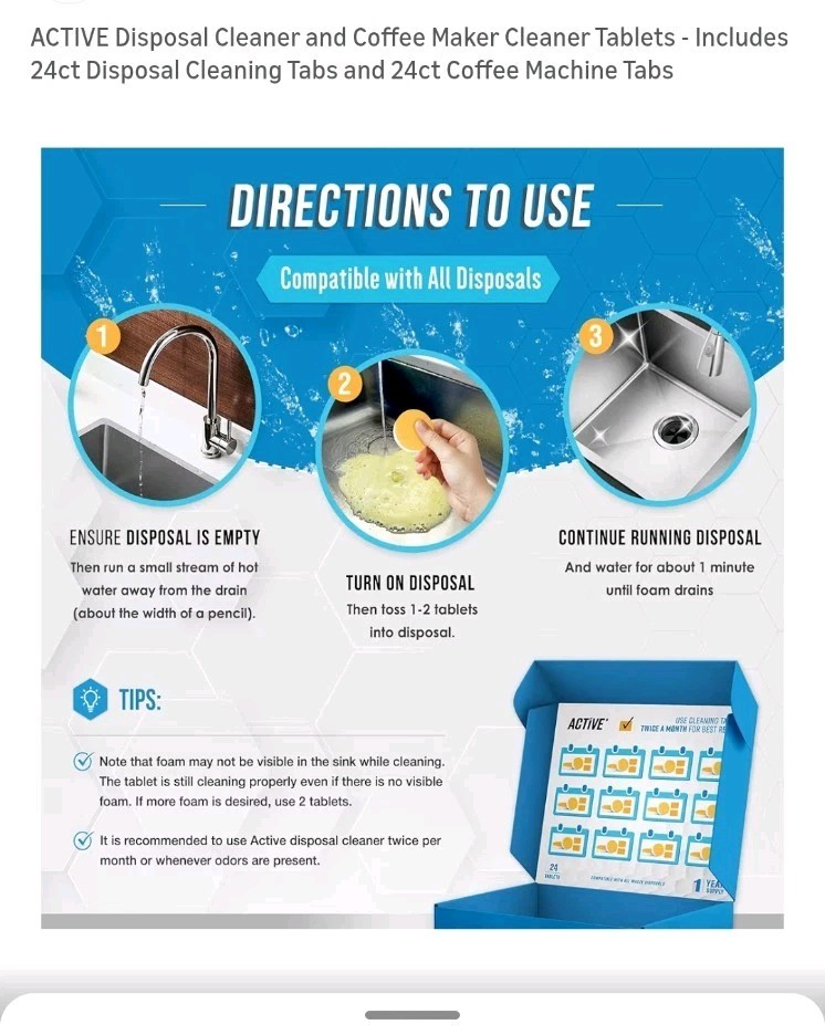 Active Disposal & Coffee Maker Cleaner