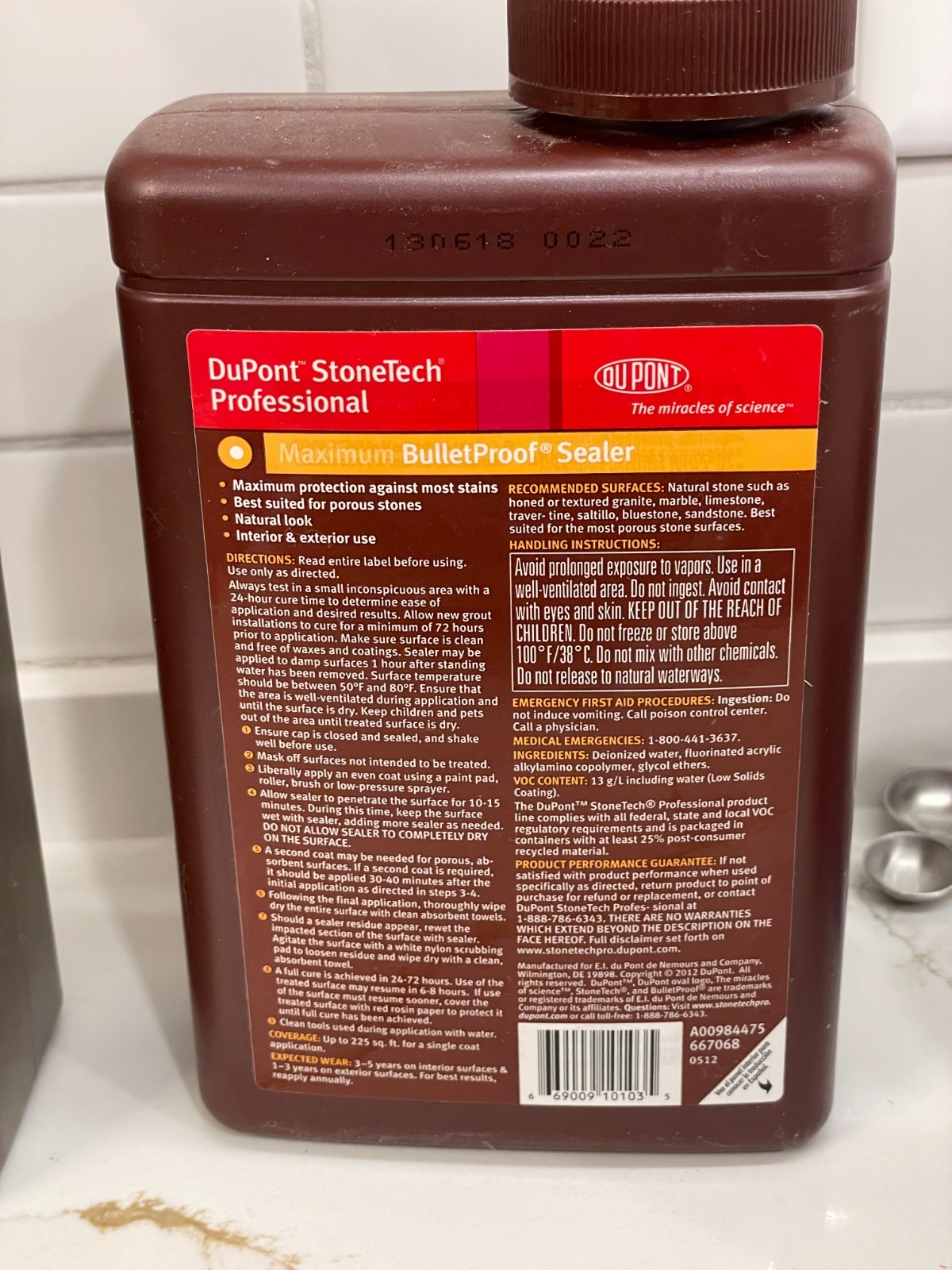DuPont StoneTech BulletProof Stone Countertop Sealer & Revitalizer Used READ