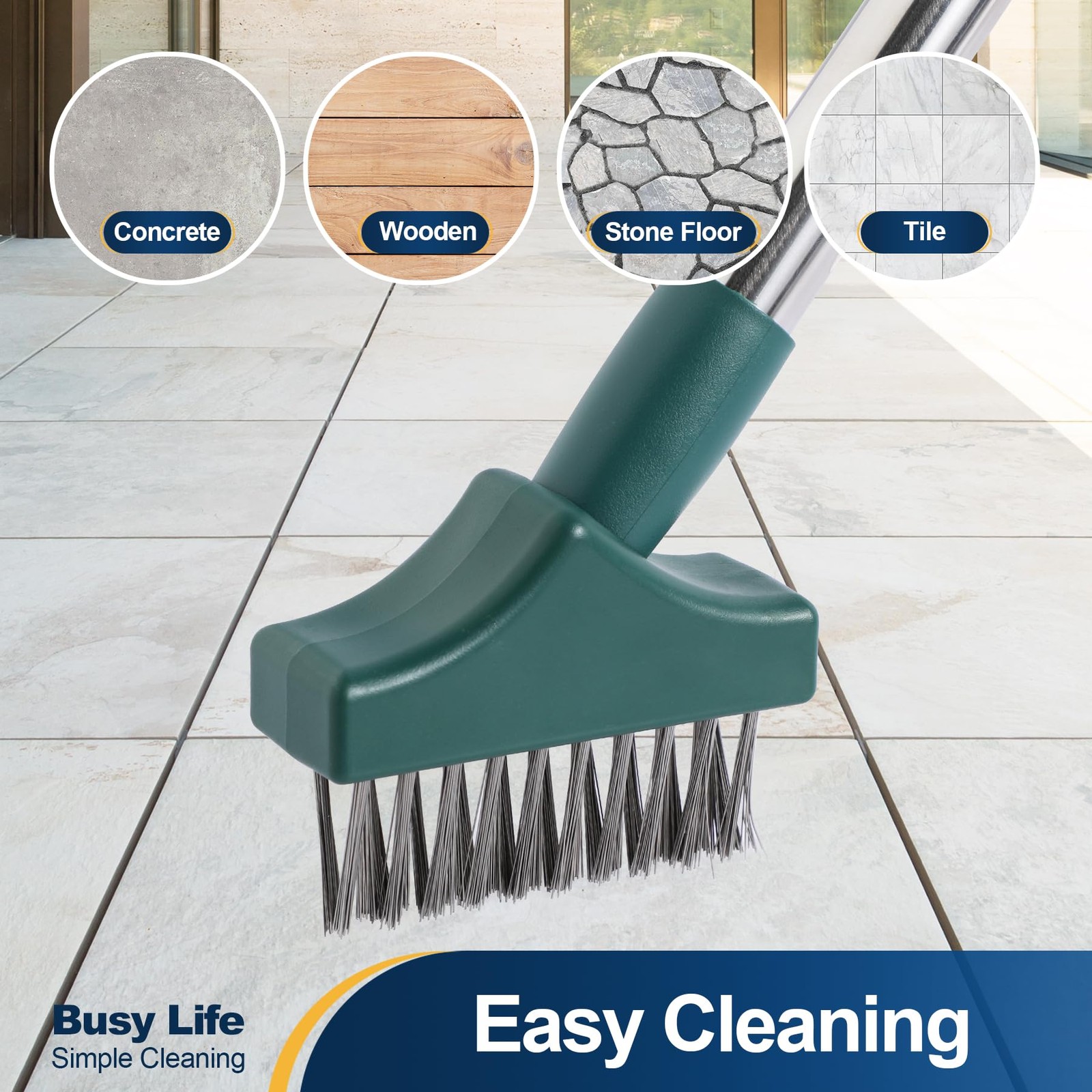 Moss Remover – Crevice Cleaning Tool, Moss Brush, Wire Metal Brush, Deck Clea…