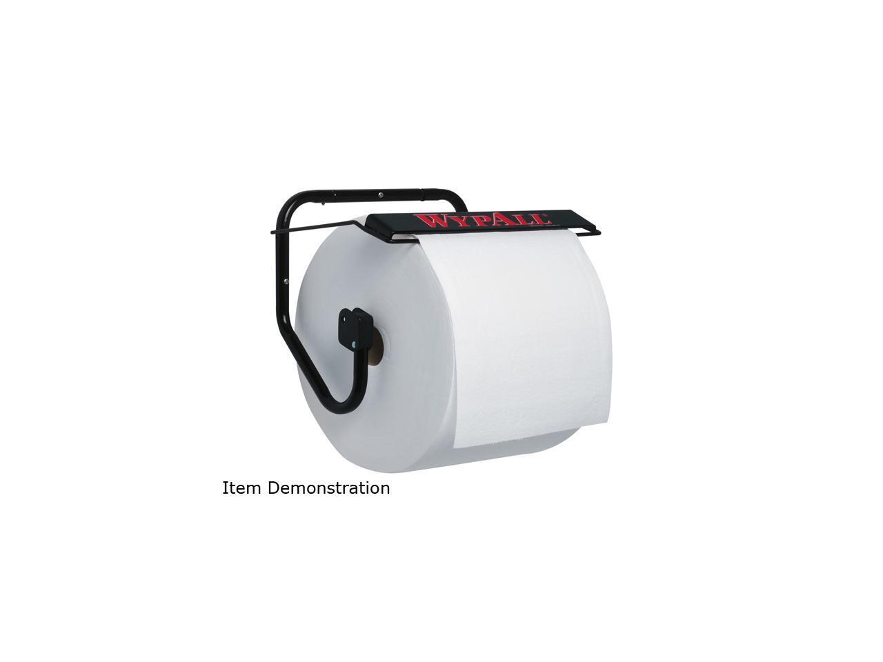 Wall Mounted Dispenser for WypAll and Kimtech Wipes (80579), Jumbo Roll, Black