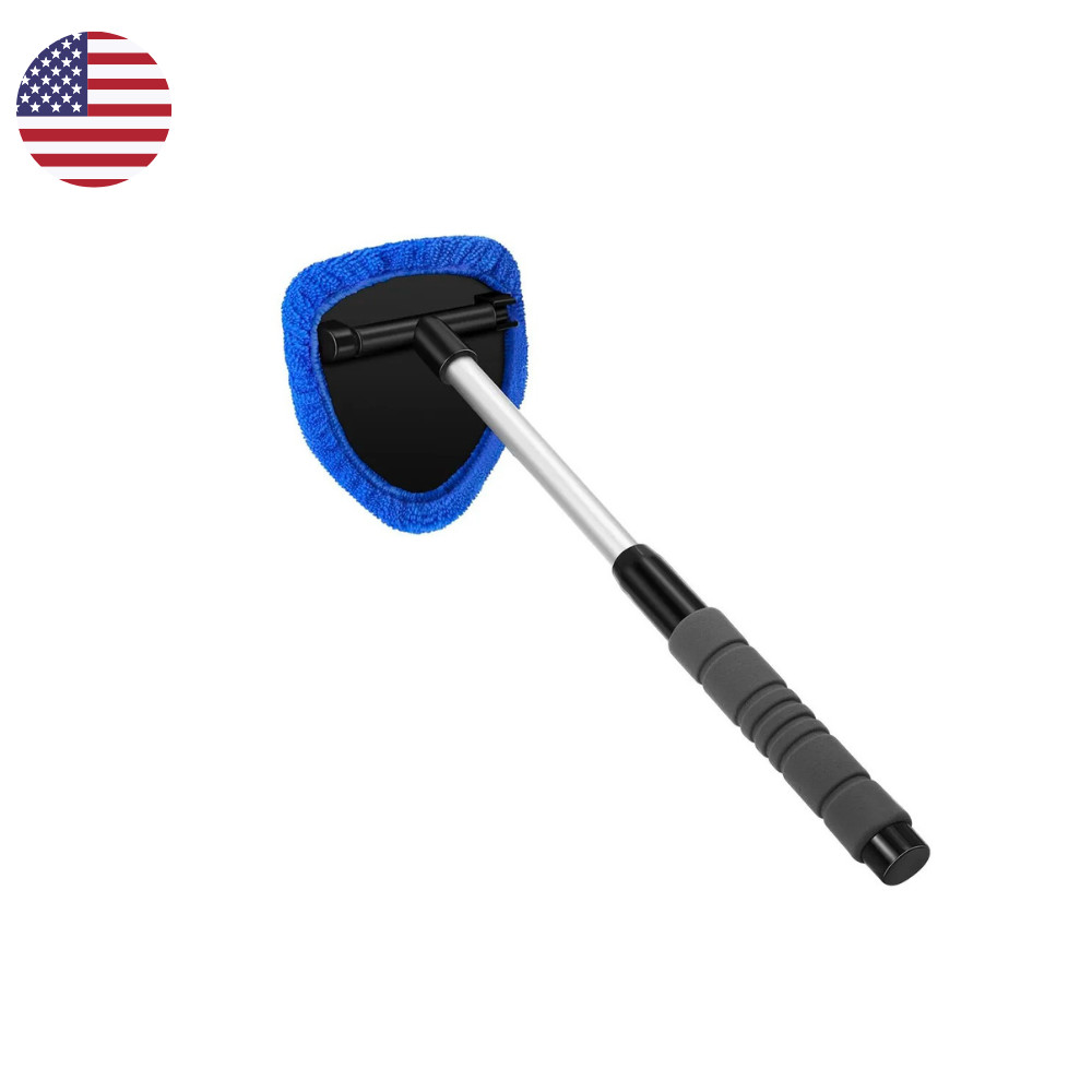 Windshield Cleaning Tool Kit Car Window Glass Wiper Cleaner Brush Pad Extendable