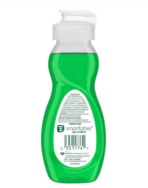 Palmolive Original Dish Soap 3 oz Travel Size Liquid Dish Detergent Green 6 pack