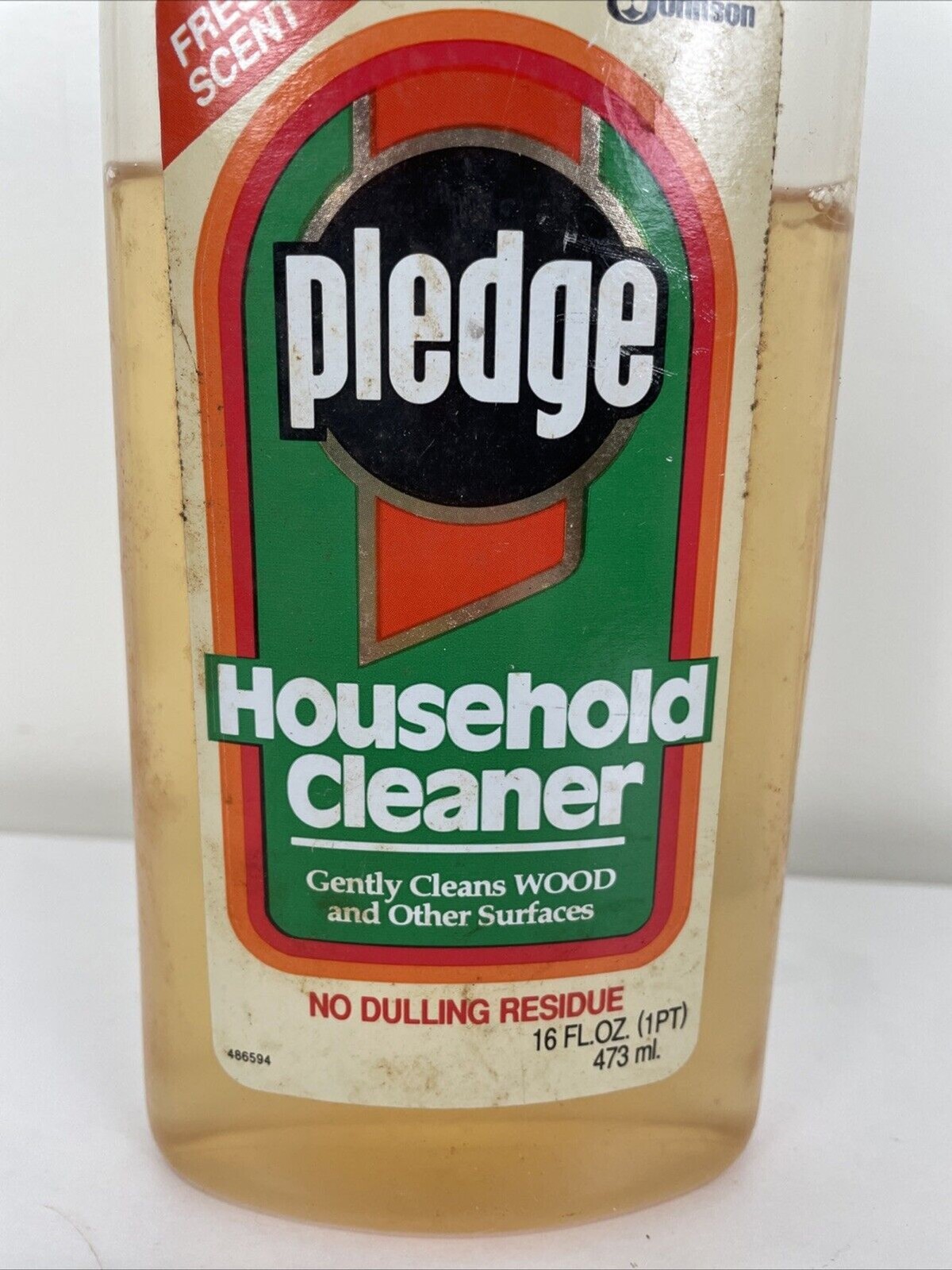 Vintage Pledge Household Cleaner Deep Cleans Wood Surfaces 16fl Oz 75% Full 1991