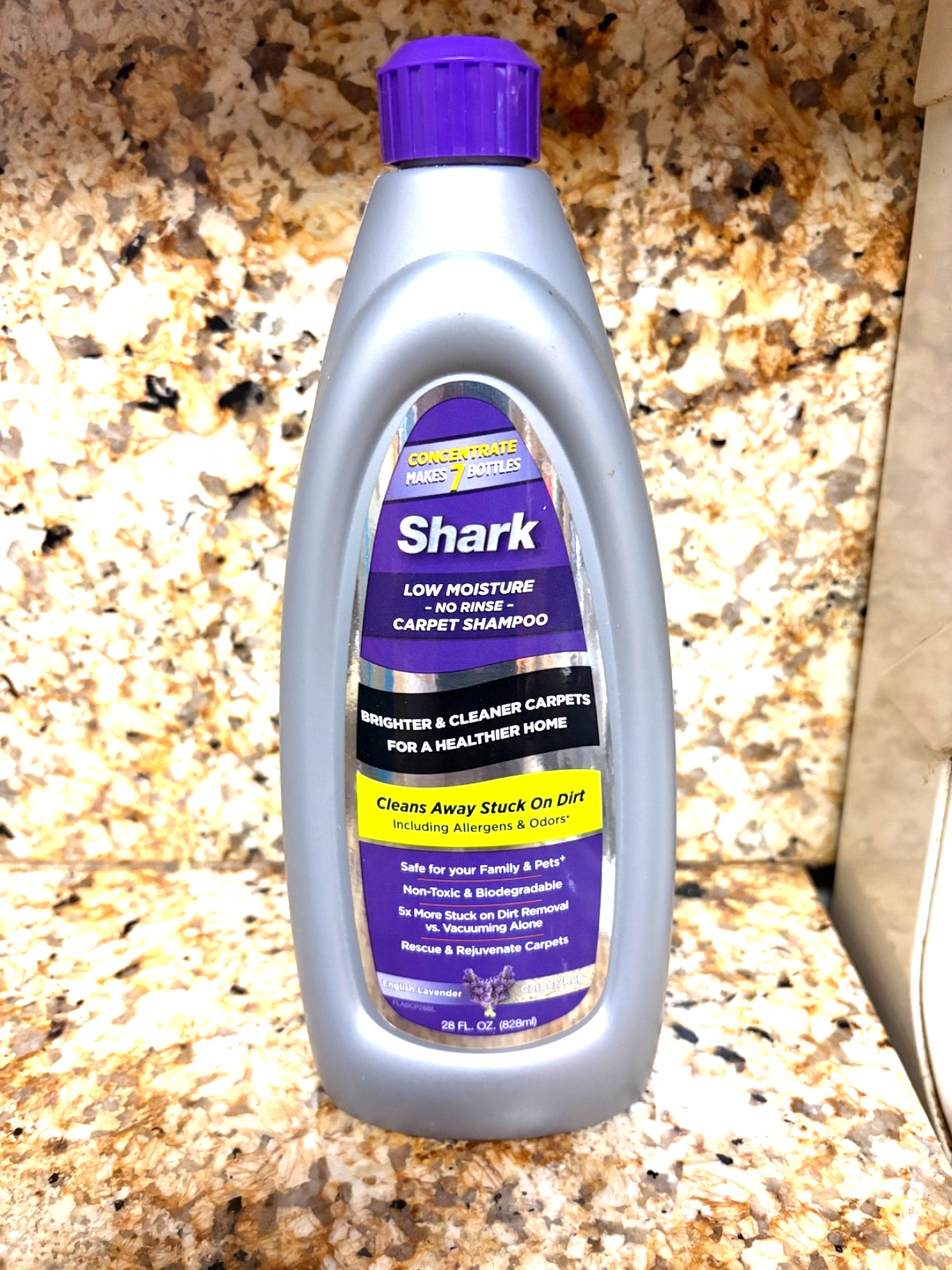 FULL Shark Carpet Buddy No Rinse Carpet Cleaner English Lavender 28 oz