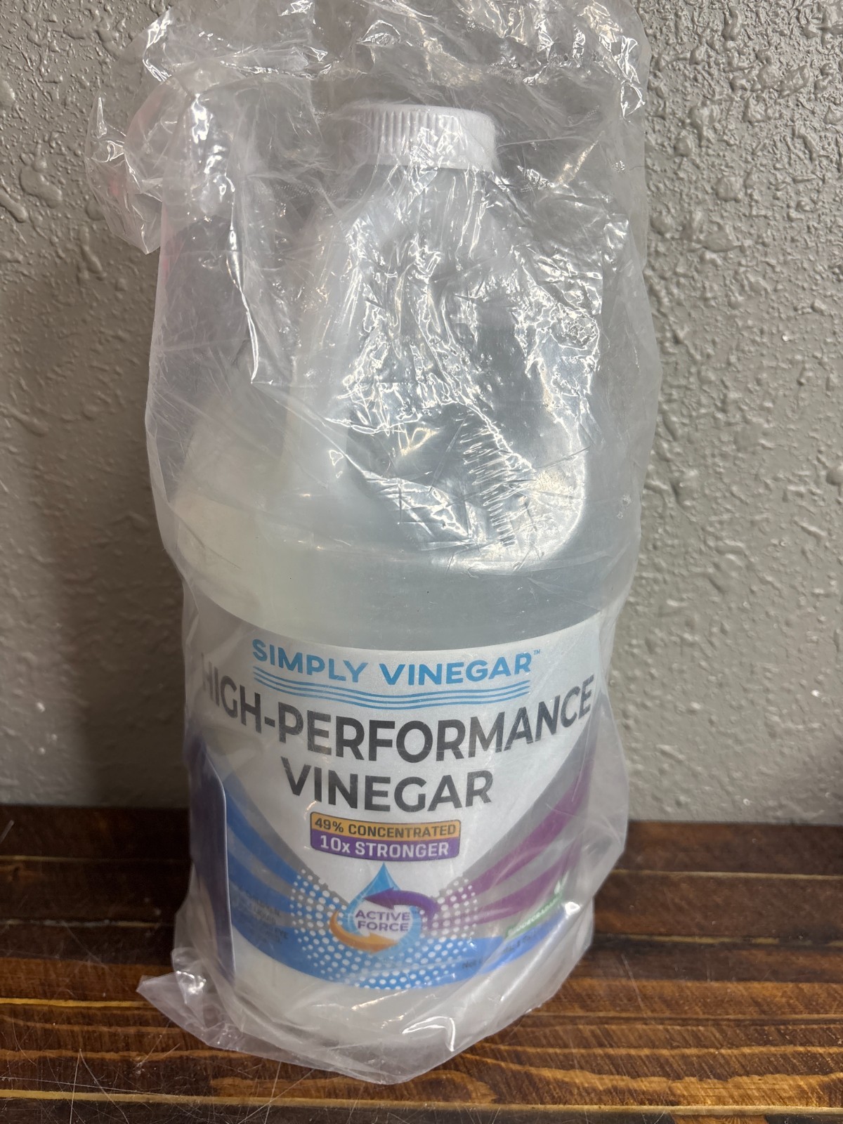 4 Bottles Simply Vinegar High Performance 49% Concentrated Unscented