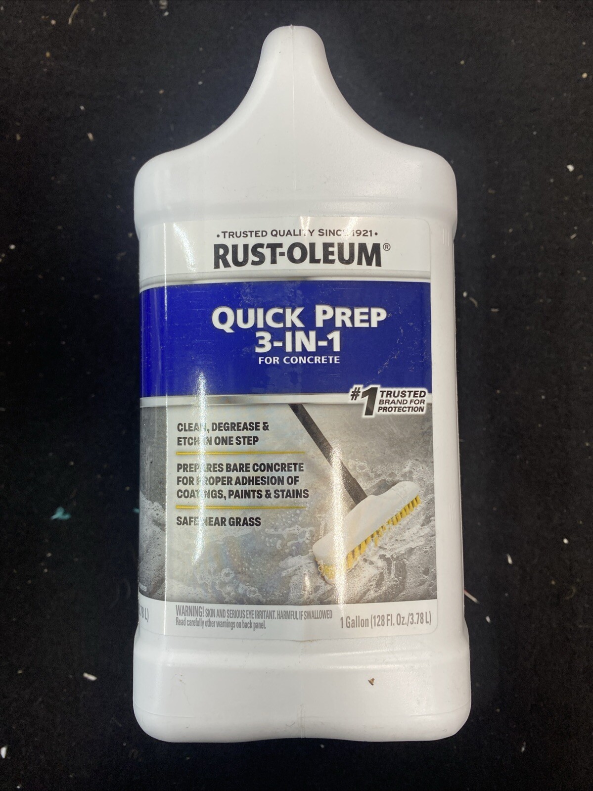 Rust-Oleum Quick Prep 3-in-1 Concrete Cleaner, Degreaser & Etch, Gallon 128 oz